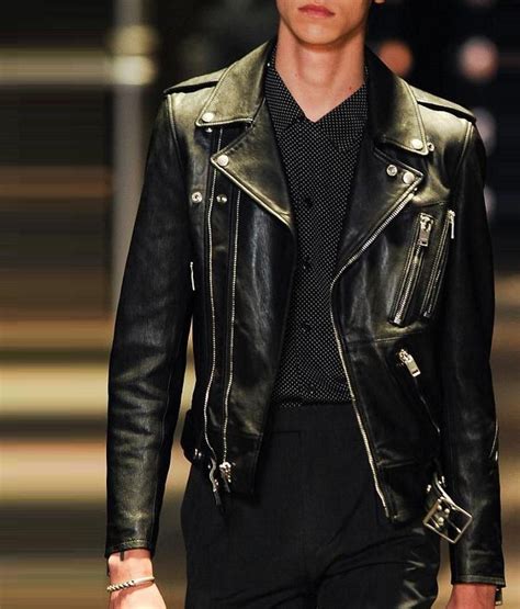 saint laurent leather jacket men